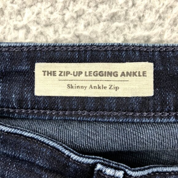 ADRIANO GOLDSCHMIED Women's Size 25 The Zip-Up Legging Skinny Ankle Zip Jeans - Picture 7 of 16